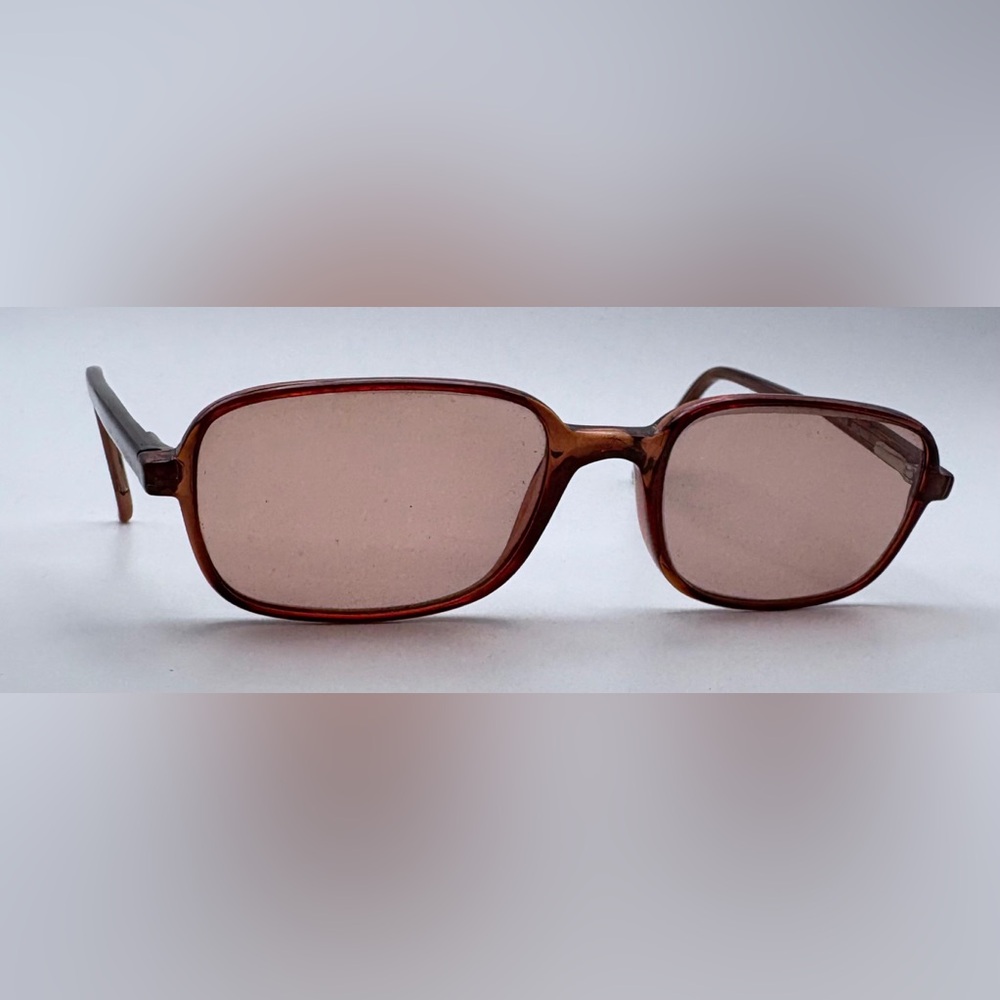 Vintage Elan Brown Translucent Oval Sunglasses Frames Only
